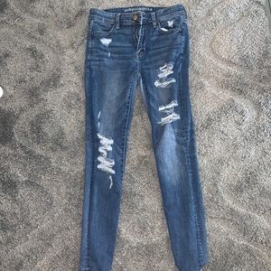 American Eagle High-rise Ripped Jeans